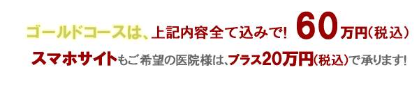 歯科パックゴールドコース60万円
